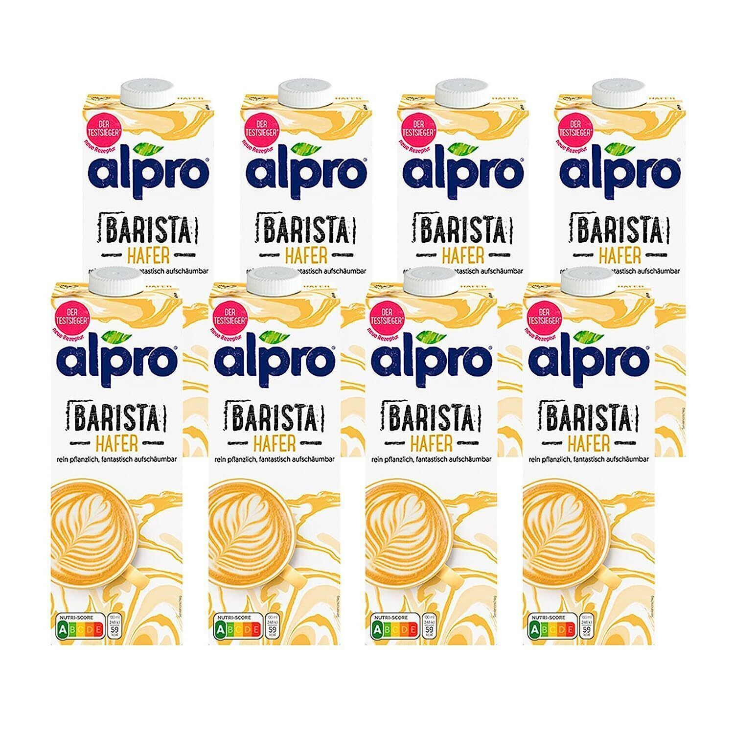 Alpro Barista Hafer ohne Zucker 8x1l Tetra