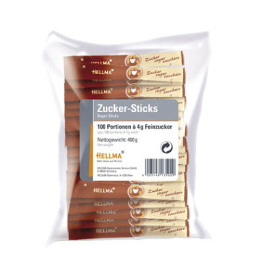 Feinzucker Zucker-Sticks 100x4g