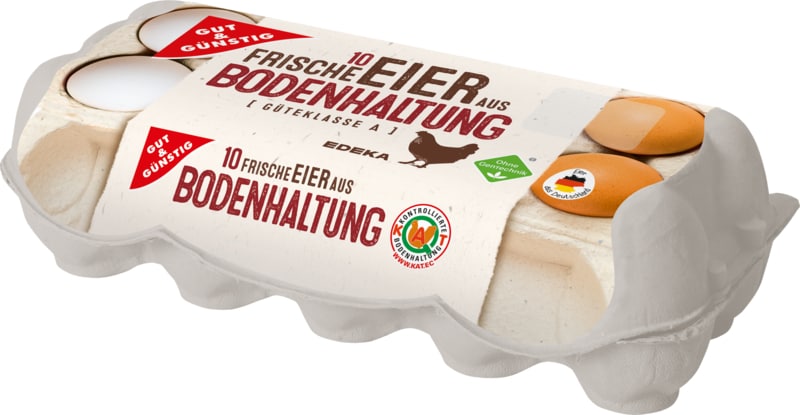 GUT&GÜNSTIG Eier aus Bodenhaltung aus Deutschland,