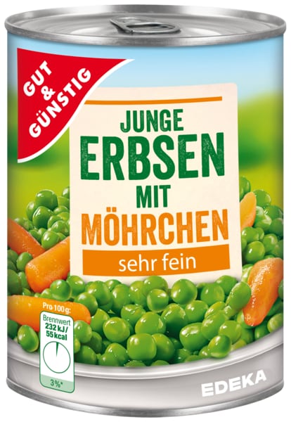 GUT&GÜNSTIG Junge Erbsen mit M_hrchen sehr fein