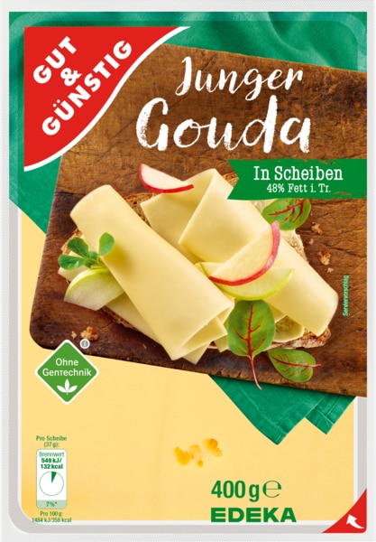 GUT&GÜNSTIG Junger Gouda in Scheiben