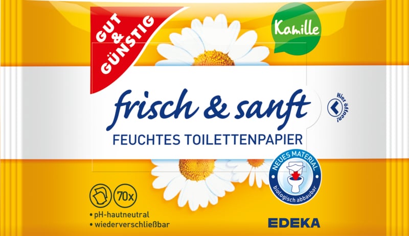 GUT&G_NSTIG Kamille Feuchtes Toilettenpapier