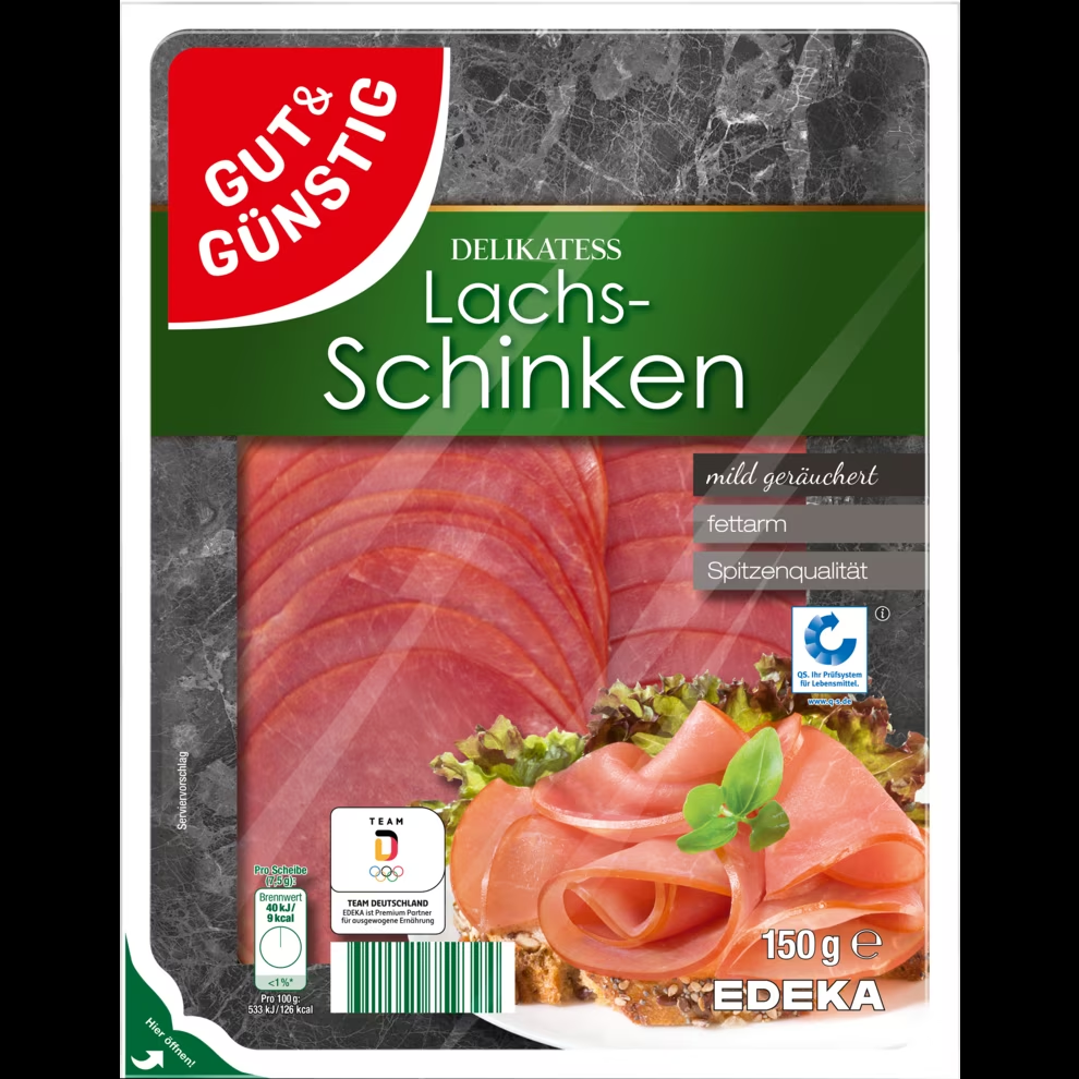 GUT&G_NSTIGLachsschinken Scheiben 150g