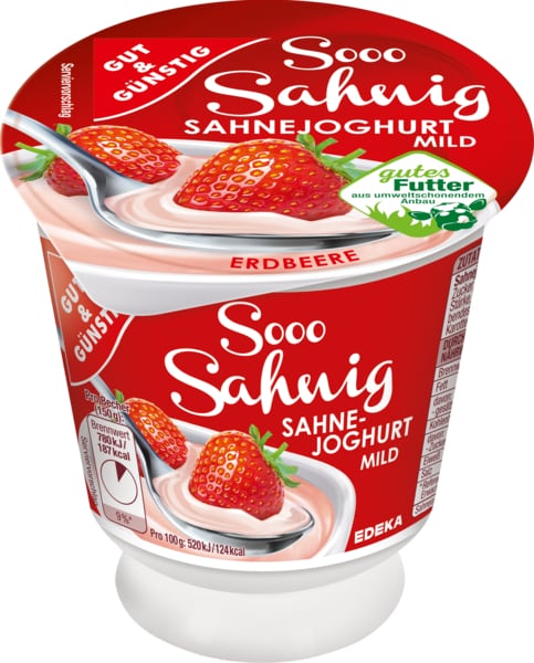 GUT&GÜNSTIG Sahnejoghurt 10% Fett Erdbeere